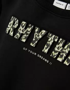 Толстовка с капюшоном LOOSE FIT Name it, черный