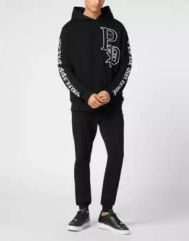 Толстовка с капюшоном LS Gothic Plein PHILIPP PLEIN, черный
