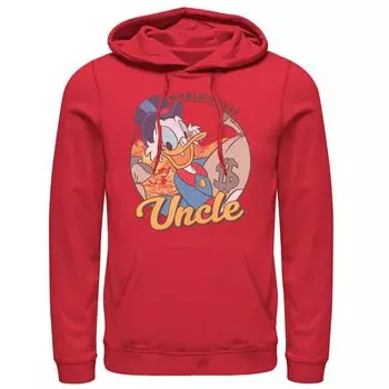 Толстовка с капюшоном «Лучший в мире дядя» для мужчин «Скрудж Макдак» из мультфильма «Утиные истории» Диснея Disney