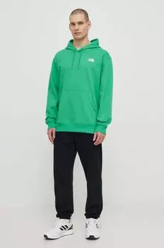Толстовка с капюшоном M Essential The North Face, зеленый