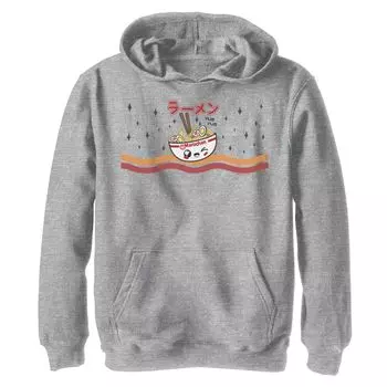 Толстовка с капюшоном Maruchan Chibi Bowl Of Noodles для мальчиков 8–20 лет с текстом кандзи Licensed Character