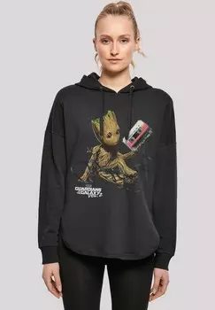 Толстовка с капюшоном MARVEL GUARDIANS OF THE GALAXY VOL2 GROOT TAPE F4NT4STIC, черный