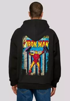 Толстовка с капюшоном MARVEL IRON MAN COVER F4NT4STIC, черный