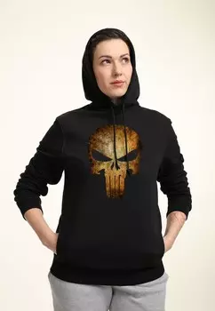 Толстовка с капюшоном MARVEL OTHER PUNISHER REAL SKULL Marvel, черный