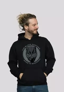 Толстовка с капюшоном MARVEL PANTHER MADE IN WAKANDA PREMIUM SUPERHELDEN IRON F4NT4STIC, черный