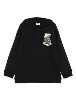 Толстовка с капюшоном «Медведь» Moschino, черный