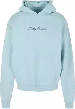Толстовка с капюшоном Merchcode " Merchcode Men's Ladies Pretty Flowers - Cropped Tee", синий