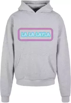 Толстовка с капюшоном Merchcode " Merchcode Men's LA LA LAYLA Ultra Heavy Hoody", серый