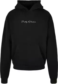 Толстовка с капюшоном Merchcode " Merchcode Men's Ladies Pretty Flowers - Cropped Tee", черный