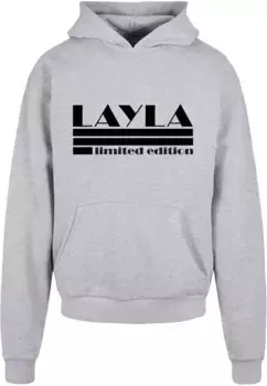 Толстовка с капюшоном Merchcode " Merchcode Men's Layla - Limited Edition Heavy Hoody", серый