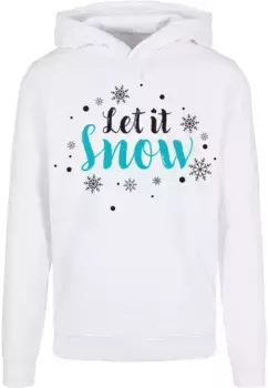 Толстовка с капюшоном Merchcode " Merchcode Men's Let it Snow Basic Hoody", белый