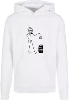 Толстовка с капюшоном Merchcode " Merchcode Men's Last Year Basic Hoody", белый