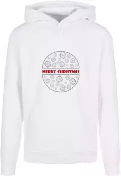Толстовка с капюшоном Merchcode " Merchcode Men's Merry Christmasy Basic Hoody", белый