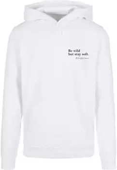 Толстовка с капюшоном Merchcode " Merchcode Men's Happines Basic Hoody", белый