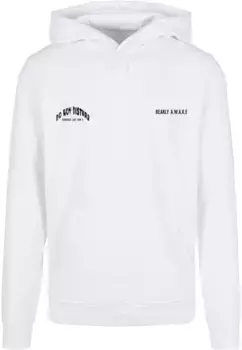 Толстовка с капюшоном Merchcode " Merchcode Men's Barely Awake Basic Hoody", белый