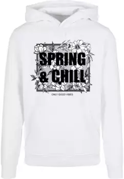 Толстовка с капюшоном Merchcode " Merchcode Men's Spring And Chill Basic Hoody", белый