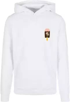 Толстовка с капюшоном Merchcode " Merchcode Men's Summer - Icecream Basic Hoody", белый