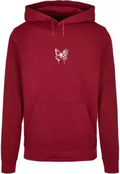Толстовка с капюшоном Merchcode " Merchcode Men's Flowers Bloom Basic Hoody", цвет Burgundy