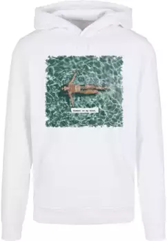 Толстовка с капюшоном Merchcode " Merchcode Men's Summer - On My Mind Basic Hoody", белый