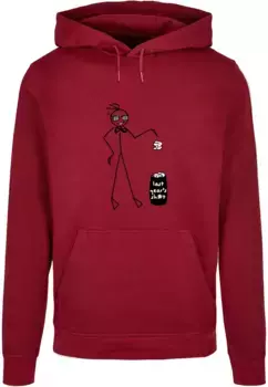 Толстовка с капюшоном Merchcode " Merchcode Men's Last Year Basic Hoody", цвет Burgundy