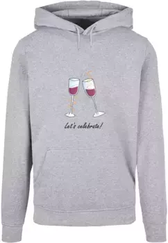 Толстовка с капюшоном Merchcode " Merchcode Men's LetsCeleb Basic Hoody", серый