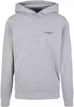 Толстовка с капюшоном Merchcode " Merchcode Men's Be Happy Basic Hoody", серый