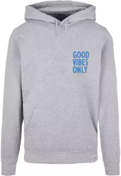 Толстовка с капюшоном Merchcode " Merchcode Men's Good Vibes Only Basic Hoody", серый