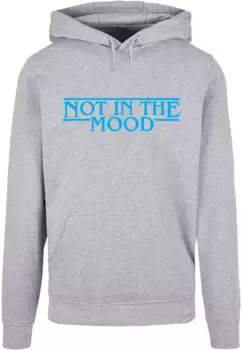 Толстовка с капюшоном Merchcode " Merchcode Men's NITM - Stranger Mood Basic Hoody", серый