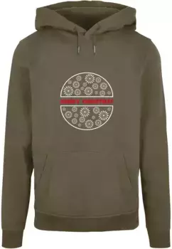 Толстовка с капюшоном Merchcode " Merchcode Men's Merry Christmasy Basic Hoody", оливковый