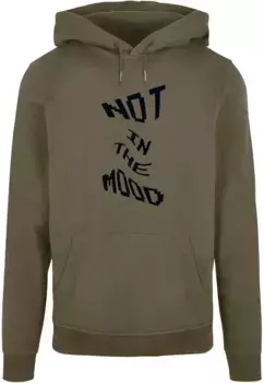 Толстовка с капюшоном Merchcode " Merchcode Men's NITM-Pixel Warped Basic Hoody", оливковый