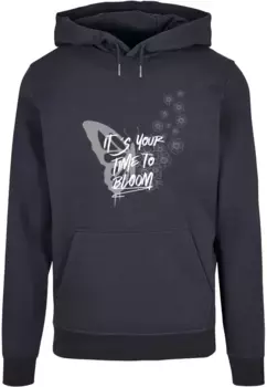 Толстовка с капюшоном Merchcode " Merchcode Men's It's Your Time To Bloom Basic Hoody", цвет морской волны
