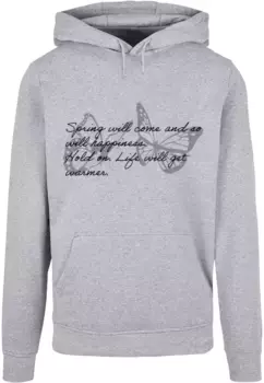 Толстовка с капюшоном Merchcode " Merchcode Men's Spring Saying Basic Hoody", серый