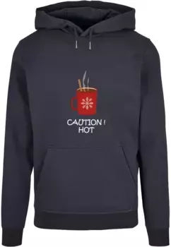Толстовка с капюшоном Merchcode " Merchcode Men's Caution Hot Basic Hoody", цвет морской волны