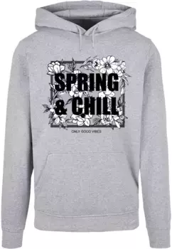 Толстовка с капюшоном Merchcode " Merchcode Men's Spring And Chill Basic Hoody", серый