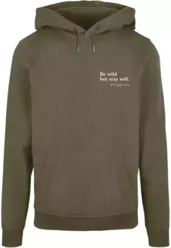 Толстовка с капюшоном Merchcode " Merchcode Men's Happines Basic Hoody", оливковый