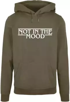 Толстовка с капюшоном Merchcode " Merchcode Men's NITM - Stranger Mood X Basic Hoody", оливковый