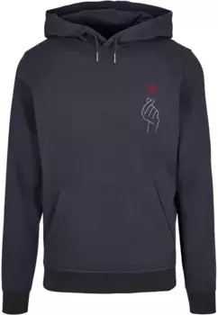 Толстовка с капюшоном Merchcode " Merchcode Men's K Heart Basic Hoody", цвет морской волны