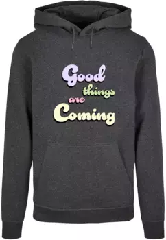Толстовка с капюшоном Merchcode " Merchcode Men's Good Things Basic Hoody", цвет Charcoal