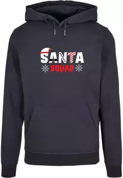 Толстовка с капюшоном Merchcode " Merchcode Men's Santa Squad Basic Hoody", цвет морской волны