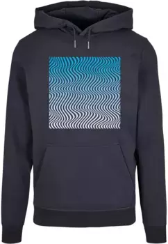 Толстовка с капюшоном Merchcode " Merchcode Men's Summer - Wavy Pattern Basic Hoody", цвет морской волны