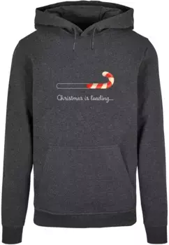 Толстовка с капюшоном Merchcode " Merchcode Men's Christmas Loading Basic Hoody", цвет Charcoal