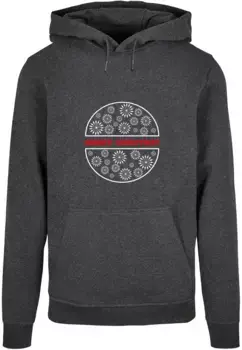 Толстовка с капюшоном Merchcode " Merchcode Men's Merry Christmasy Basic Hoody", цвет Charcoal