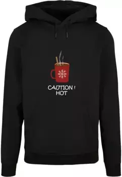 Толстовка с капюшоном Merchcode " Merchcode Men's Caution Hot Basic Hoody", черный