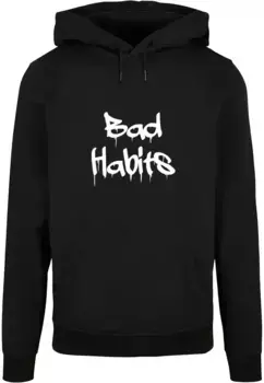 Толстовка с капюшоном Merchcode " Merchcode Men's Bad Habits Basic Hoody", черный