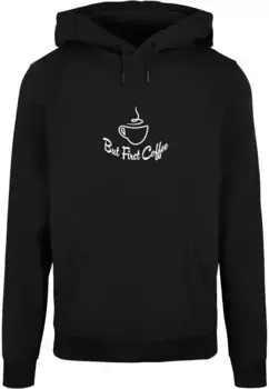 Толстовка с капюшоном Merchcode " Merchcode Men's But First Coffee Basic Hoody", черный