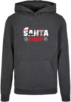 Толстовка с капюшоном Merchcode " Merchcode Men's Santa Squad Basic Hoody", цвет Charcoal