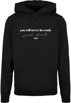 Толстовка с капюшоном Merchcode " Merchcode Men's Just Start Basic Hoody", черный