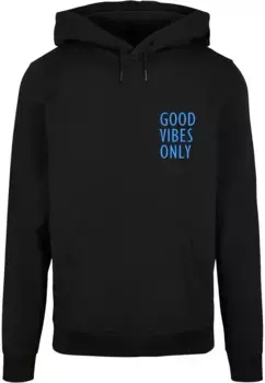 Толстовка с капюшоном Merchcode " Merchcode Men's Good Vibes Only Basic Hoody", черный