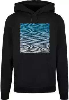 Толстовка с капюшоном Merchcode " Merchcode Men's Summer - Wavy Pattern Basic Hoody", черный