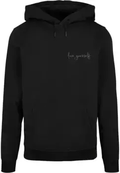 Толстовка с капюшоном Merchcode " Merchcode Men's Love Yourself Basic Hoody", черный